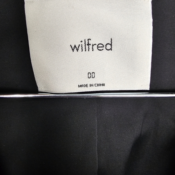 Wilfred Selina Blazer Peplum Single Button Black Size 00 - Picture 12 of 16